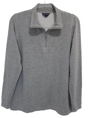 1407 Lands' End 1/4 Zip Collared Long Sleeve Pullover Sweatshirt Sz.XL Womens